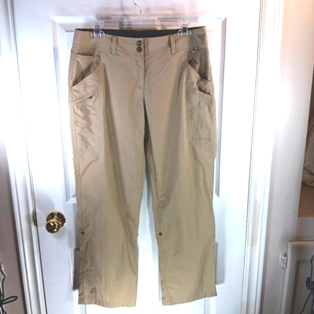 NWOT Exofficio Women's Convertible Cargo Hiking Pants Zip Off Beige Size 8